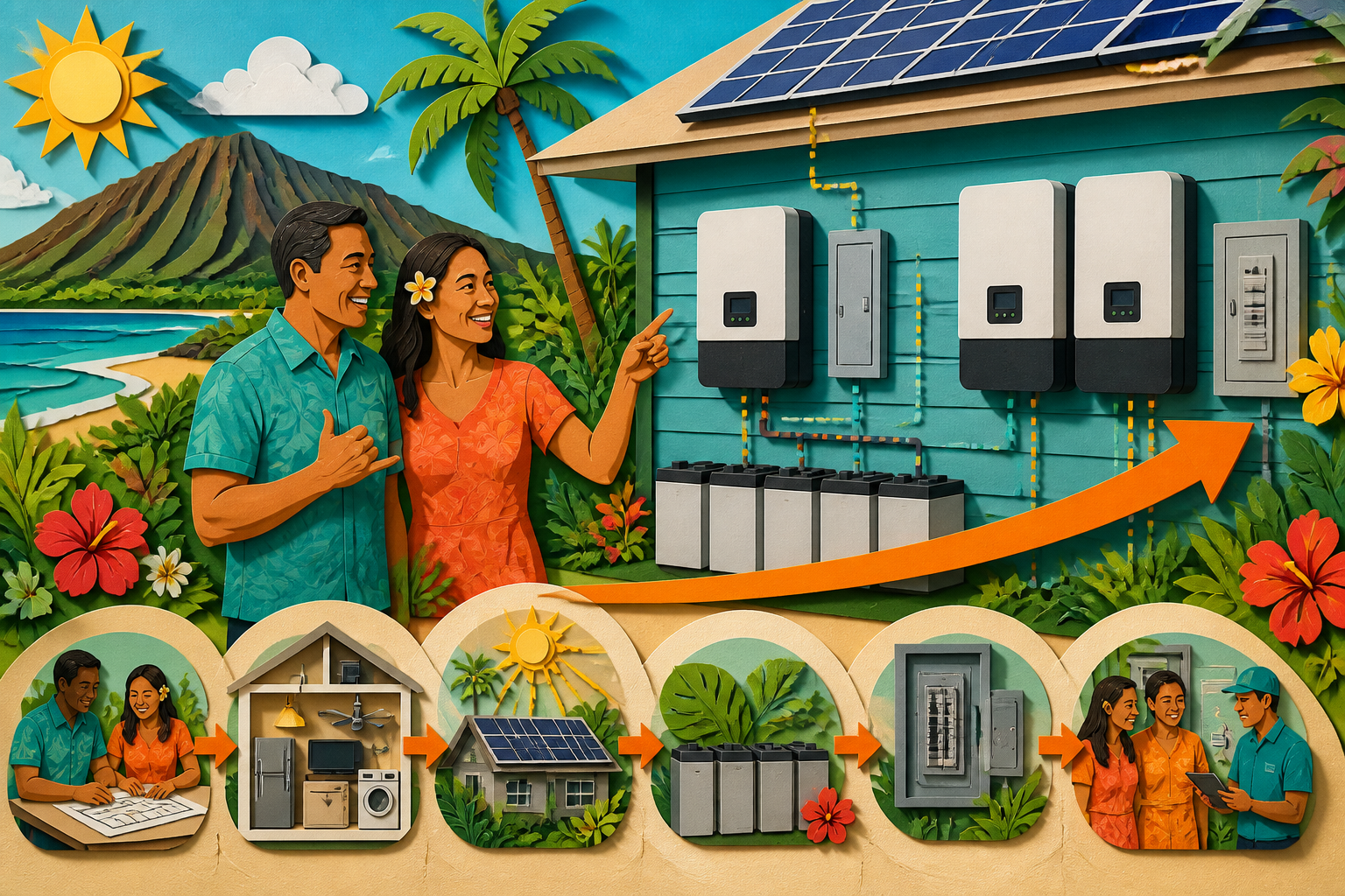 Concept illustration for EG4 Electronics EG4 6000XP All-In-One Off-Grid Inverter