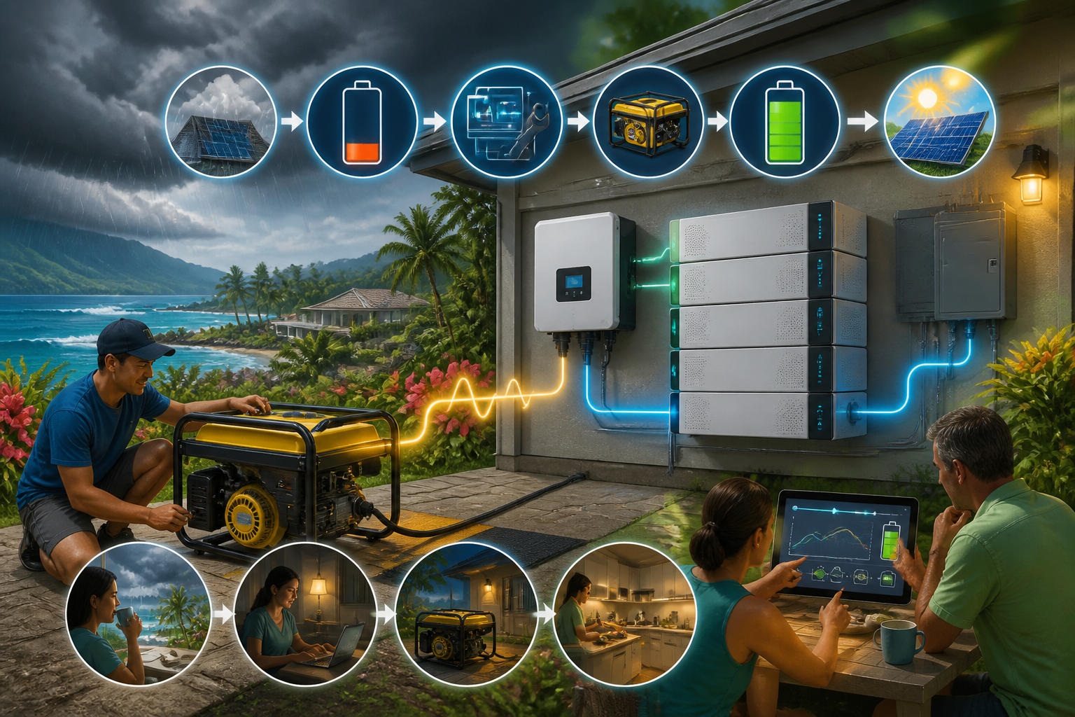 Concept illustration for Pytes Pytes V16 Outdoor LFP Battery