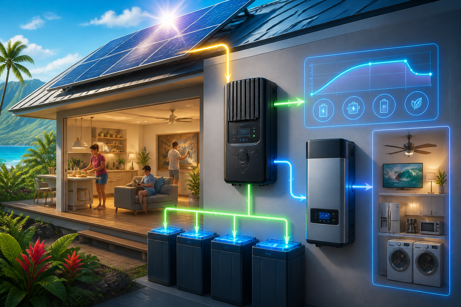 Concept illustration for MidNite Solar Barcelona MPPT Charge Controller