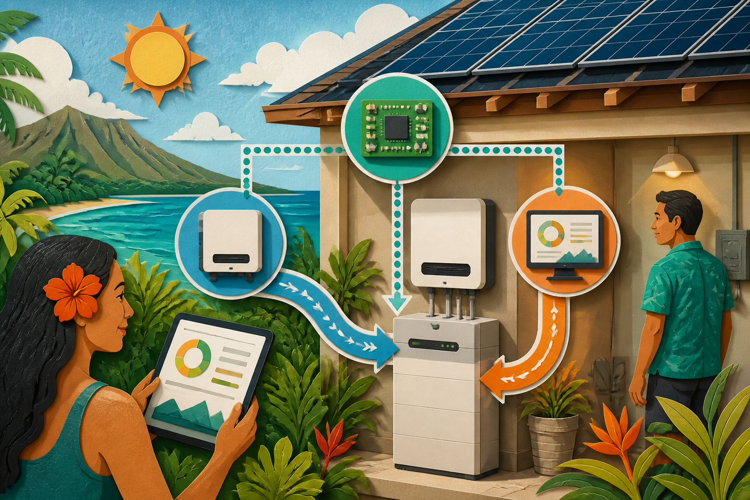 Concept illustration for Briggs & Stratton Energy Solutions SimpliPHI 6.6 Battery