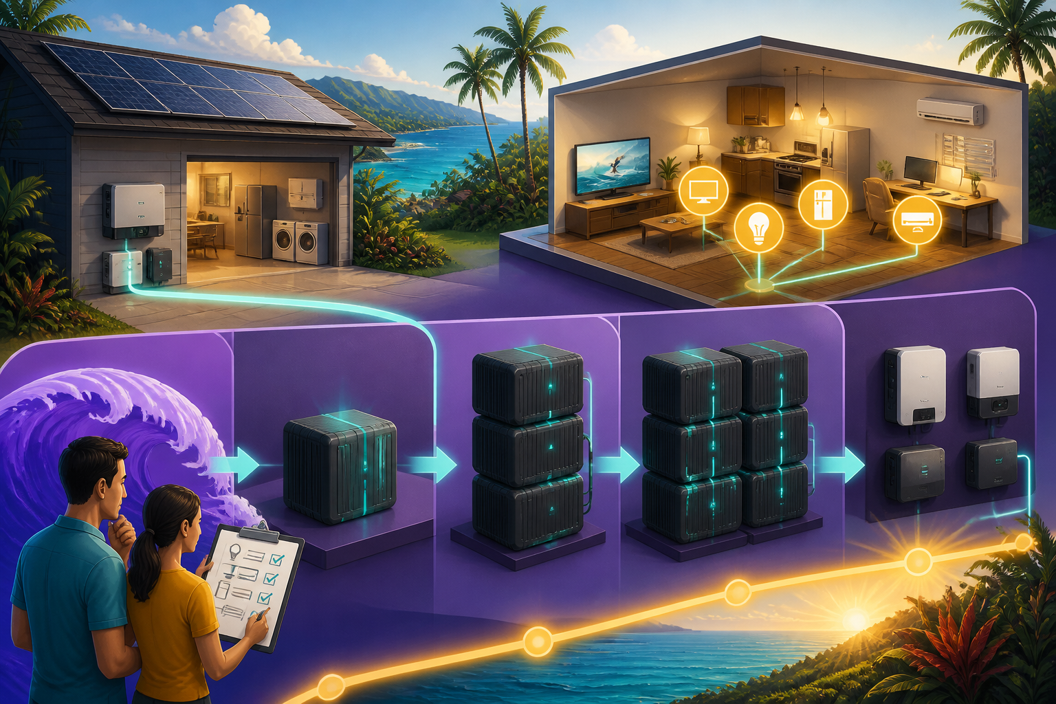Concept illustration for Briggs & Stratton Energy Solutions SimpliPHI 6.6 Battery