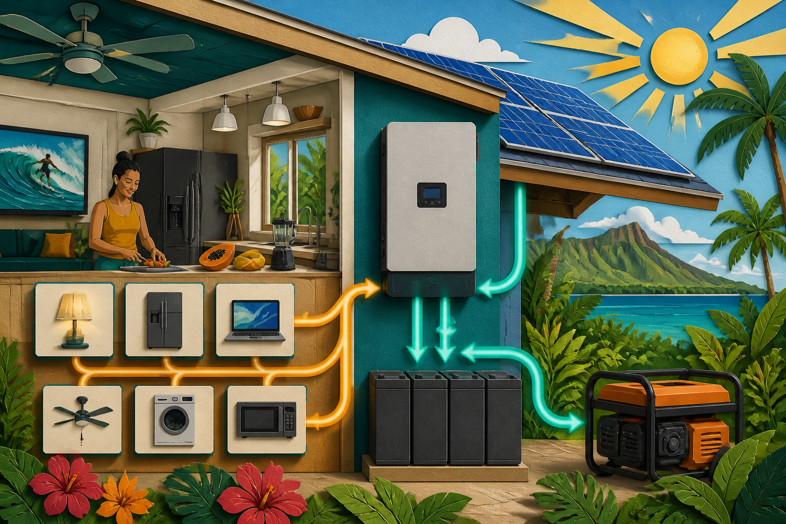 Concept illustration for Fortress Power Solo 6.5K Inverter