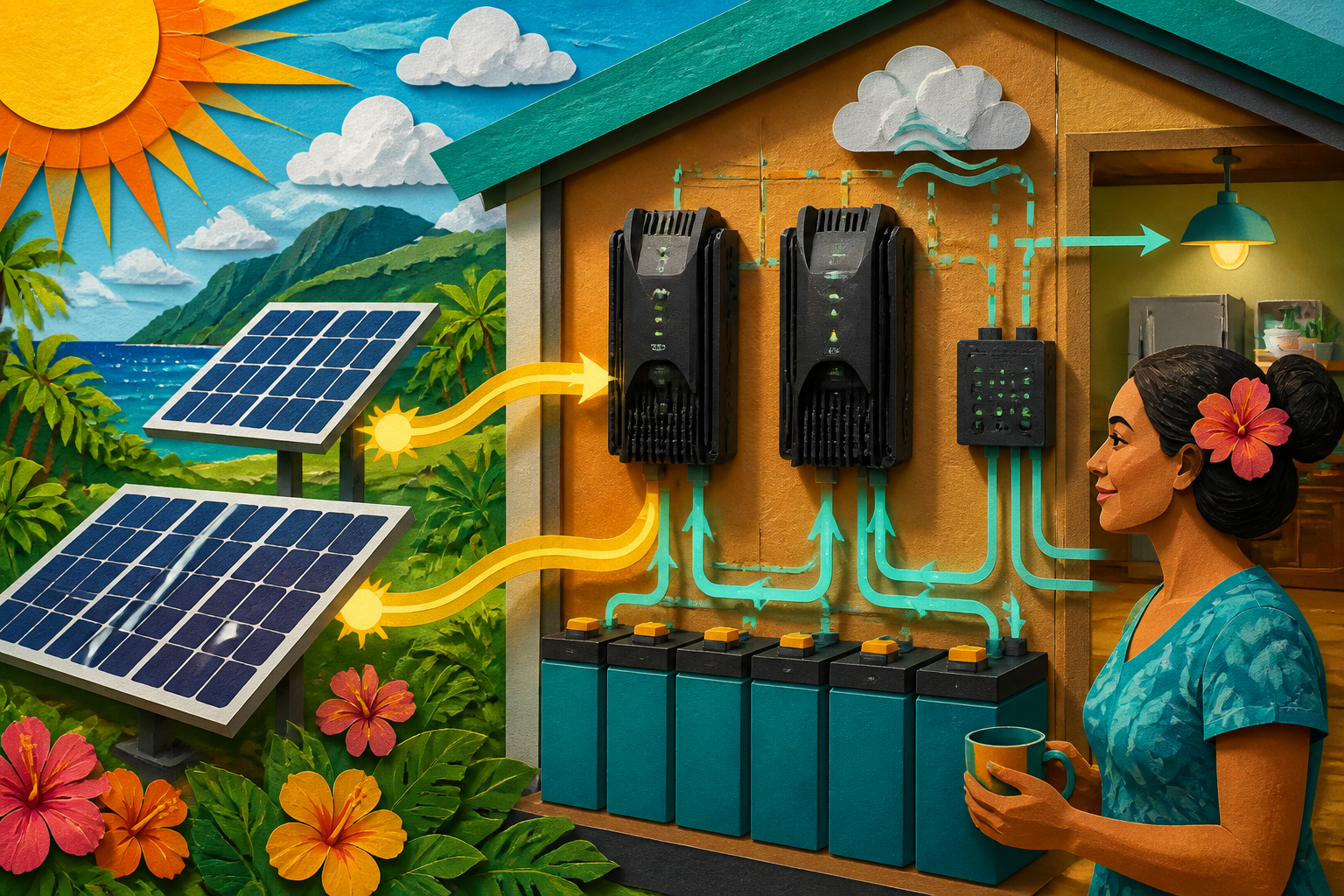 Concept illustration for MidNite Solar Classic 150 MPPT Charge Controller