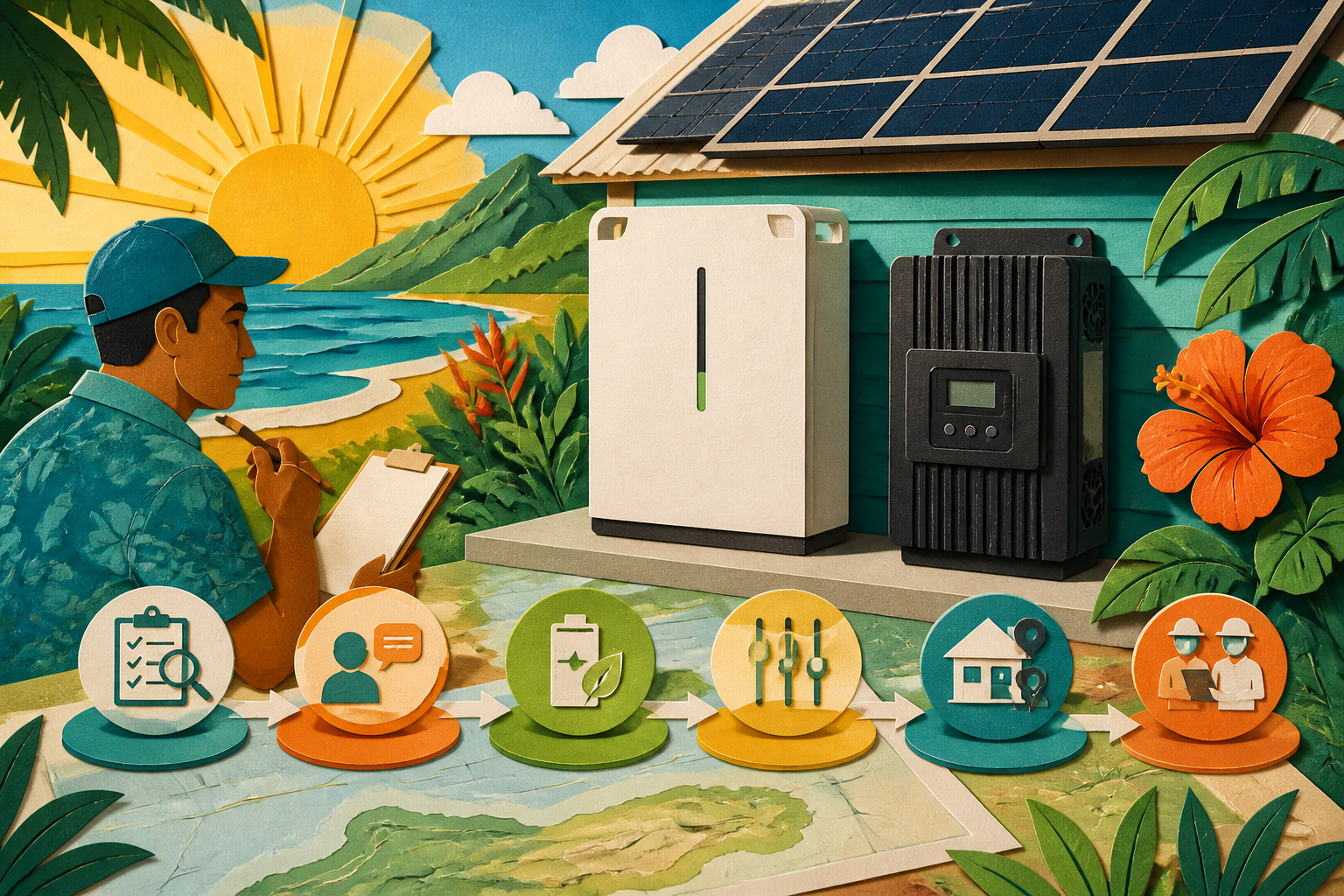 Concept illustration for Pytes Pytes V16 Outdoor LFP Battery